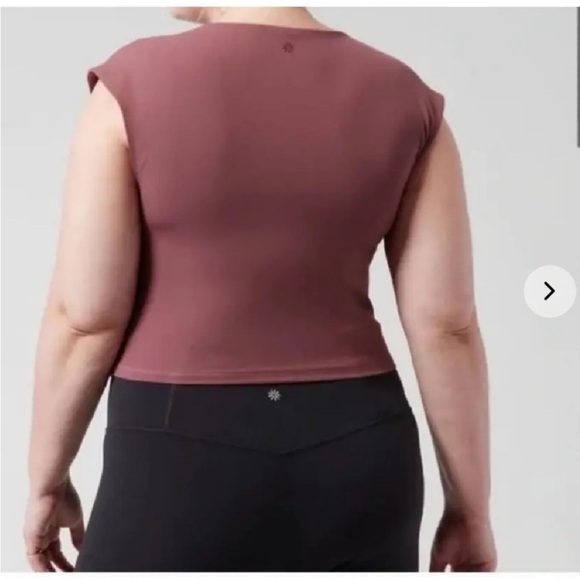 Athleta Vita Free Dusty Rose Cropped Activewear Top Size 3X - Picture 2 of 6